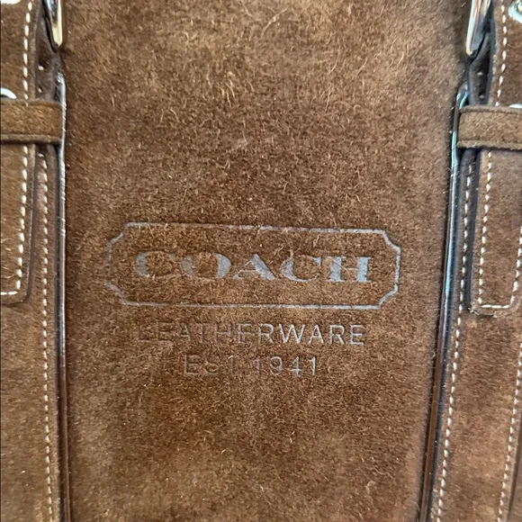 Coach vintage 2005 suede Hampton tote - Picture 2 of 14